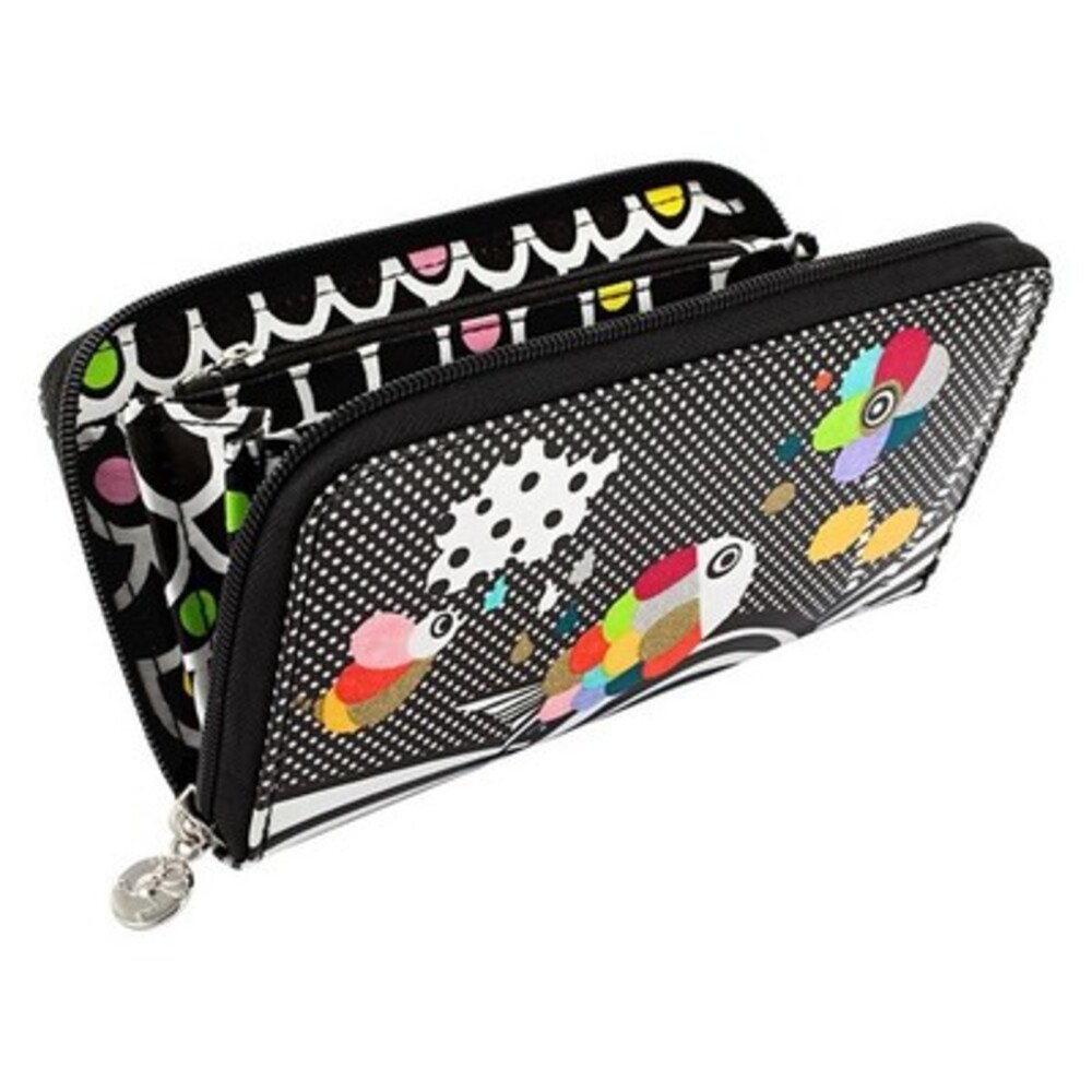 Pylones Wallet Rare Scale Print Designed By Crea For Pylones Paris NWOT